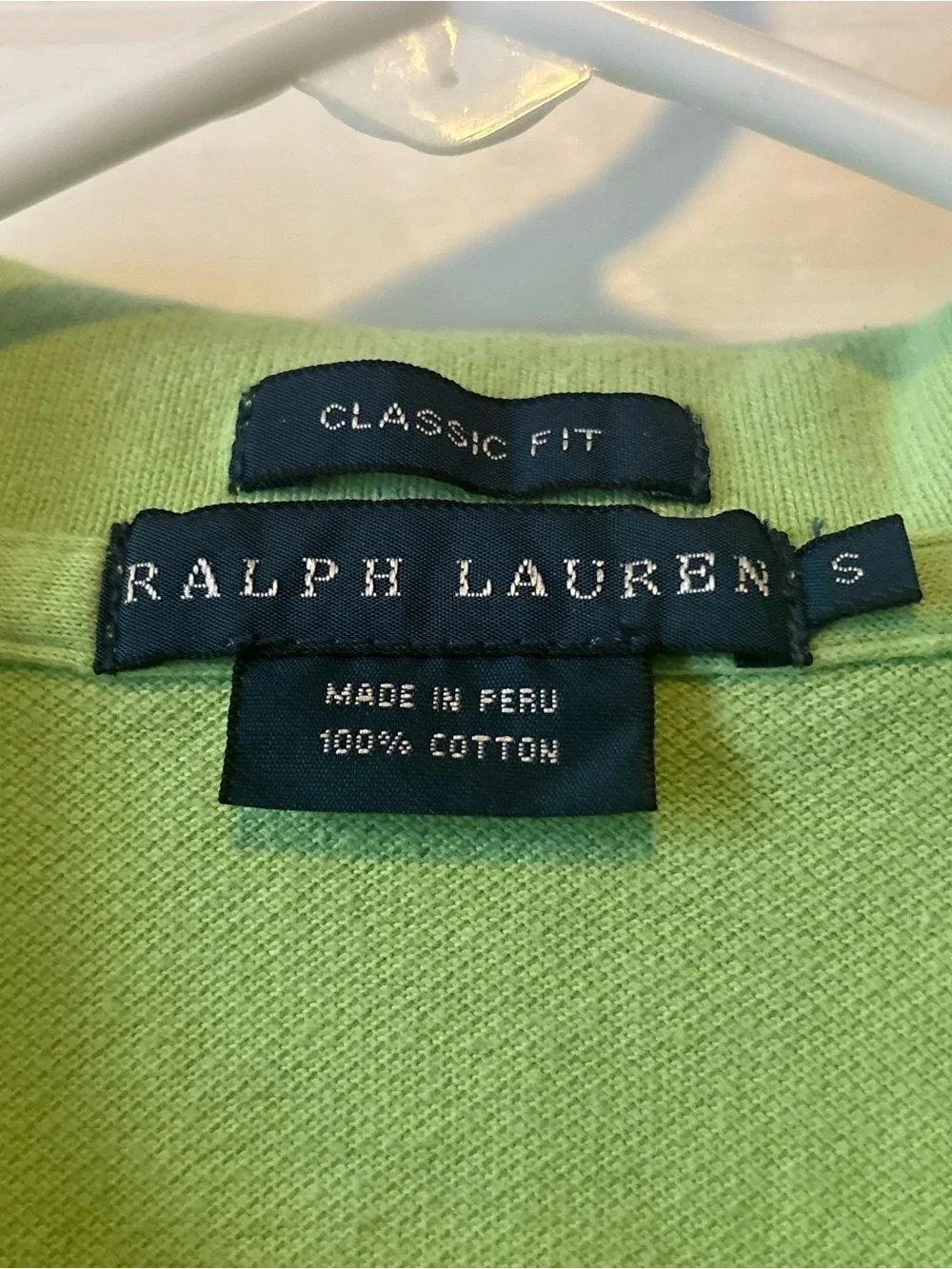 Ralph Lauren Lime Green Classic Fit Polo Shirt